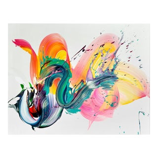 Contemporary Abstract Acrylic on Canvas "Visions" by Nikolaos Schizas For Sale