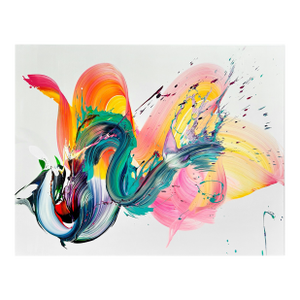 Contemporary Abstract Acrylic on Canvas "Visions" by Nikolaos Schizas