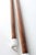 English Vintage Carved Hardwood & Brass Walking Sticks S/2 For Sale - Image 4 of 4