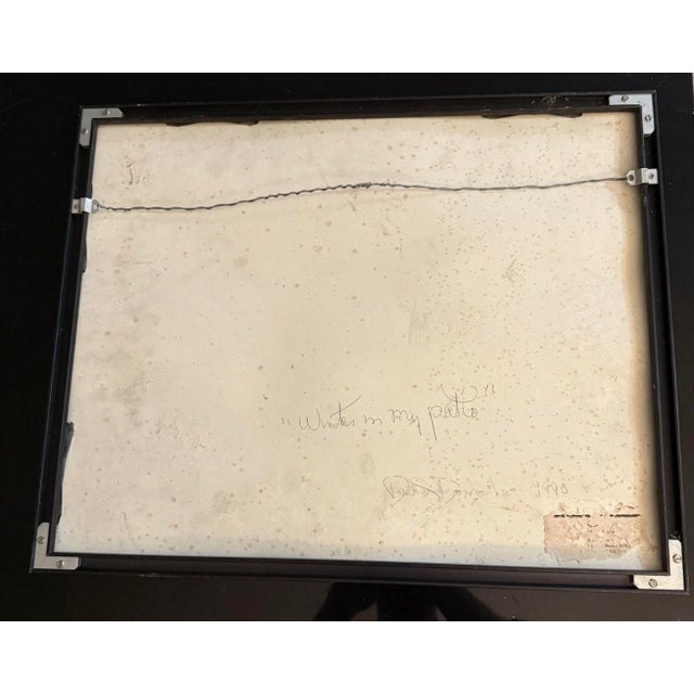 David Dohono Winter In My Patio 1989 Signed Photography Framed Listed Artist Good condition Signed and dated The product...