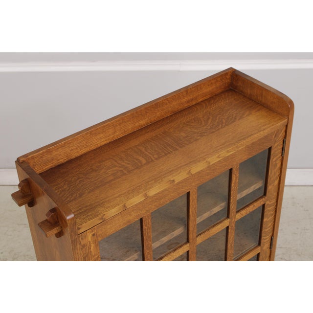 Stickley Mission Oak 1 Door Bookcase For Sale - Image 11 of 18