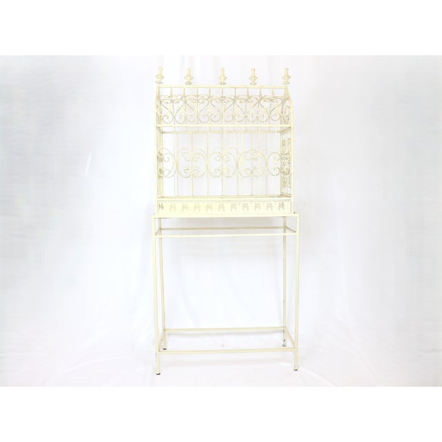 Late 20th Century Vintage Decorative Terrarium / Bird Cage on Stand For Sale - Image 5 of 11