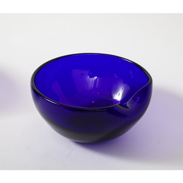 Elsa Peretti For Tiffany & Co Venetian Blown Glass Blue Cobalt Collection - 5 Pieces For Sale - Image 11 of 12