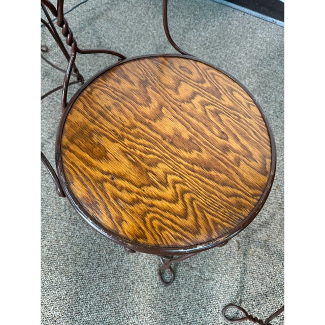 Early 20th Century Ice Cream Parlor Chairs- Set of 3 For Sale In New York - Image 6 of 11