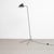 Black Mid-Century Modern One-Arm Standing Lamp in Black Steel from Serge Mouille For Sale - Image 8 of 15
