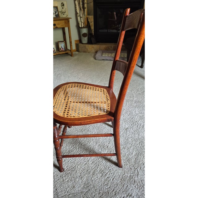 French Country Late 19th Century French Country Side Chair With Cane Seat For Sale - Image 3 of 3