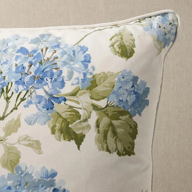 This pillow features Summer Hydrangea with a self welt finish. A classic floral with a painterly look, Summer Hydrangea is...