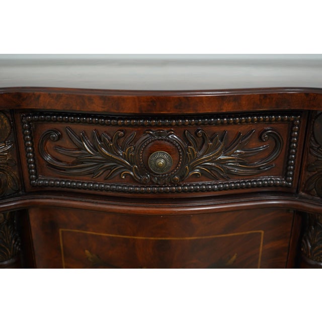 1990s Stunning Paint Decorated Commode Hall Chest For Sale - Image 5 of 12