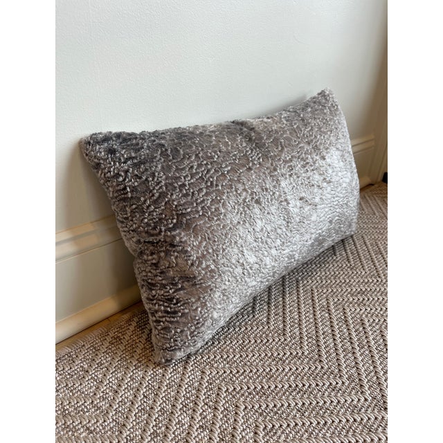 Faux Fur type material, Polyester 11" x 19" Available to purchase individually, or as a set. Price is per pillow.