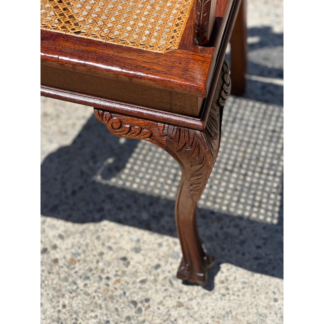 Late 19th Century Medallion Armchairs in Turned and Carved Wood, 1890, Set of 6 For Sale - Image 6 of 9