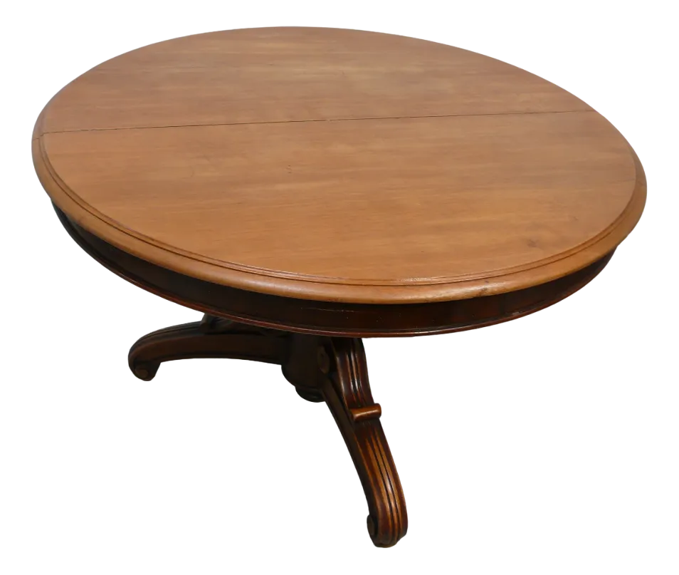 家具 Vintage round table Antique Round Dining Table in Oak, 1870s | Chairish