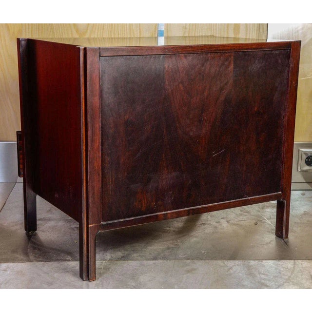 Vintage Brass & Rosewood Nightstands, Set of 2 For Sale - Image 9 of 10