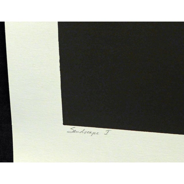 1980s 1980s Jim Boutwell "Sandscape I" Art Serigraph Hand Signed Artwork Mountain For Sale - Image 5 of 5