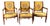 Antique French Armchairs in Directoire Style, 1800s, Set of 3 For Sale