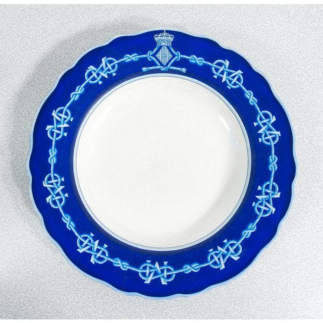 Plate with Coats of Arms of Queen Margherita from S.C.I. Laveno For Sale - Image 10 of 18
