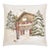 Alpine Skiing Lodge Tapestry Cushion With Feather Filler - 46x46cm (18"x18") For Sale