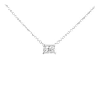 Alexander Beverly Hills 1.01ct Diamond Solitaire Pendant Necklace White Gold For Sale
