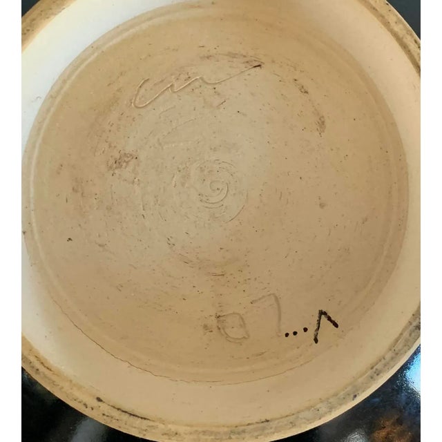 Ceramic Modern Glazed Artisan Made Studio Pottery Centerpiece Bowl For Sale - Image 7 of 8