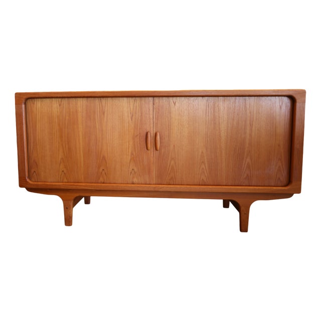 Danish Sideboard in Teak with Louvered Doors from Dyrlund, 1960s For Sale