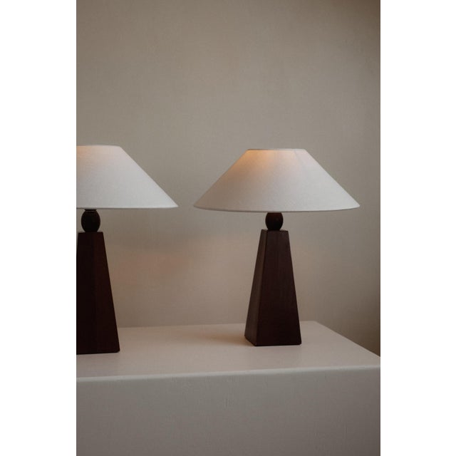 Timeless Elegance Wooden Table Lamp For Sale - Image 5 of 12
