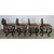 Animal Skin Set of Four French Embossed Leather Stools, Circa 1900 For Sale - Image 7 of 7