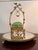 An exceptional and highly decorative antique French egg-form casket in vibrant uranium opaline glass, presented within an...