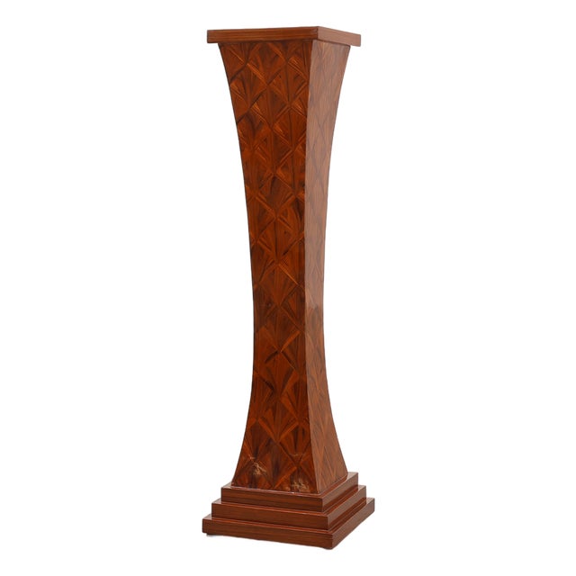 Large Art Deco Console in Wood Marquetry, France, 1920s For Sale