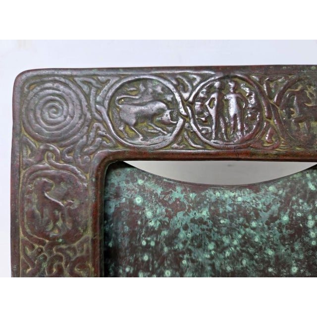 Antique Tiffany Studios New York Bronze Zodiac Signs Picture Frame 8.5" X 7.25" For Sale - Image 10 of 15