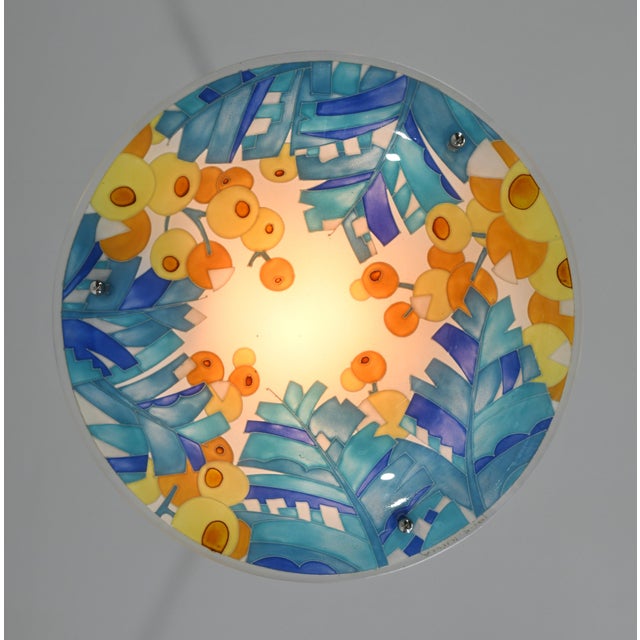 1930s French Art Deco Pendant Light by Loys Lucha - 1930 Chandelier France For Sale - Image 5 of 10