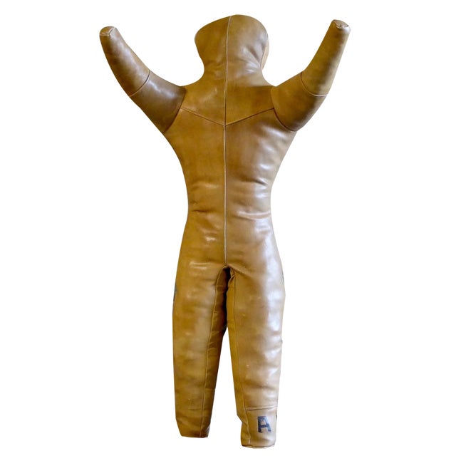 Leather Wrestling Dummy, 1930s For Sale