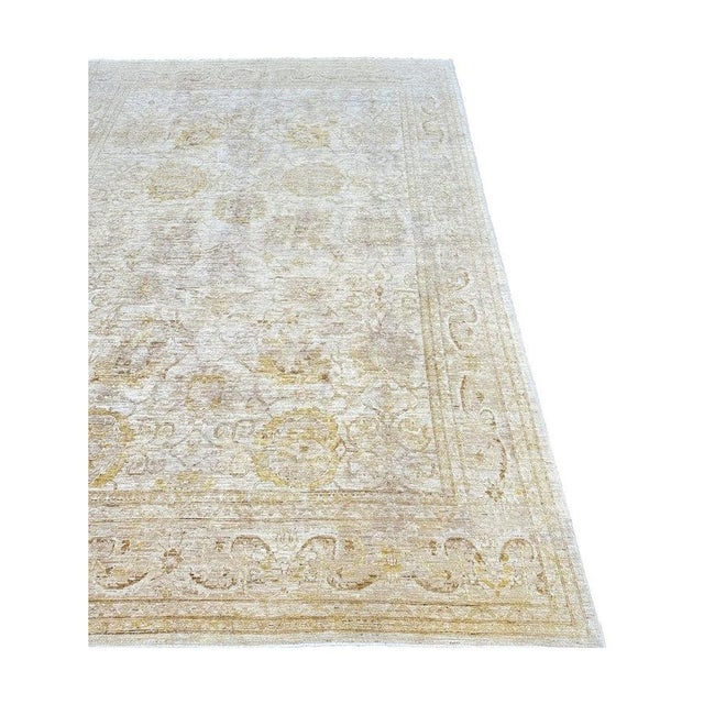 Textile 1990s Handwoven Mahal Style Area Rug 9x12 For Sale - Image 7 of 10