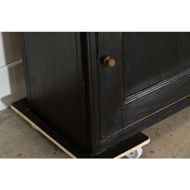 Large 19th Century Ebonised English Glazed Pine Dresser, 1870s For Sale - Image 17 of 18