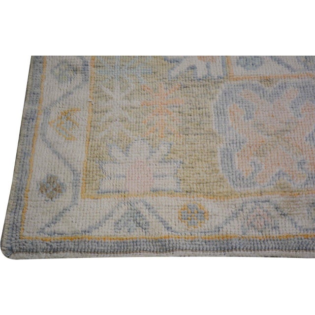 2010s Turkish Oushak Knotted Wool Rug, 9'10''x14'2'' For Sale - Image 5 of 6
