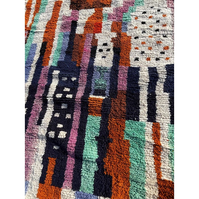 Textile Colorful Berber Area Rug For Sale - Image 7 of 11