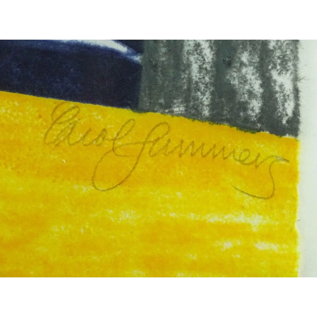 1970s Original Carol Summers “Palm Beach” Color Woodcut, Signed and Numbered 72/200 For Sale - Image 5 of 6