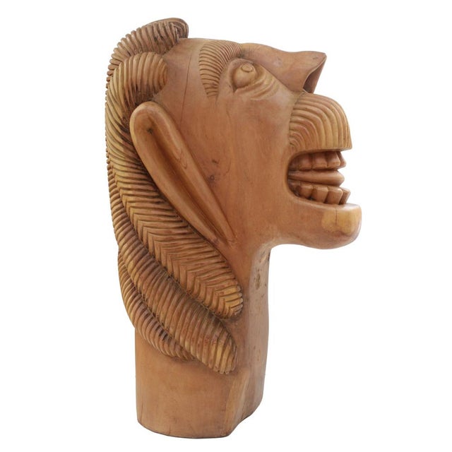 1980s Brazilian Artist, Primitivist Boat Sculpture, 1980, Carranca Wood For Sale - Image 5 of 12