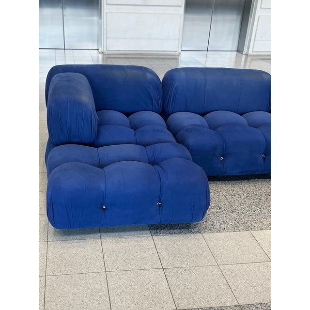Cobalt Blue Modular Sofa by Mario Bellini for B & B Italia For Sale In New York - Image 6 of 16