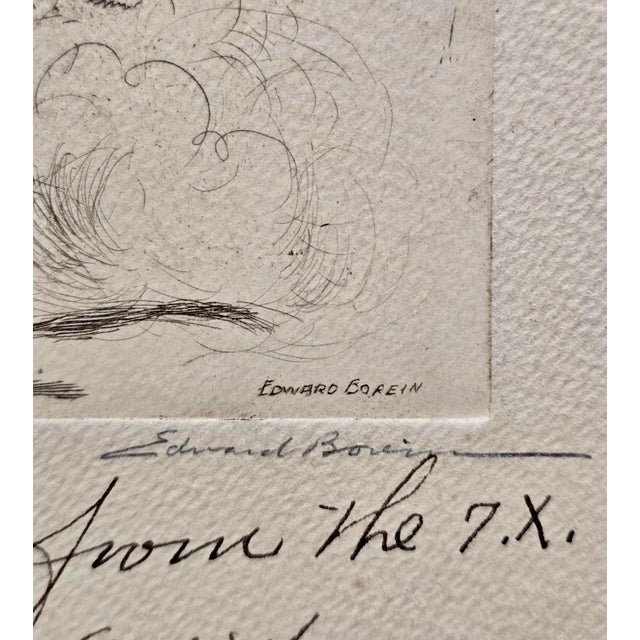 Edward Borein-Who Wins?-Etching & Drypoint, 1931 7x Ranch Presentation Inscription For Sale In Los Angeles - Image 6 of 11