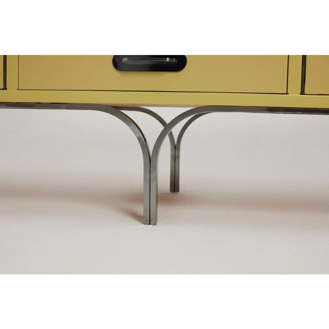 Vintage Handcrafted Sideboard with Steel Legs and Handles, Germany, 1960s For Sale - Image 9 of 17