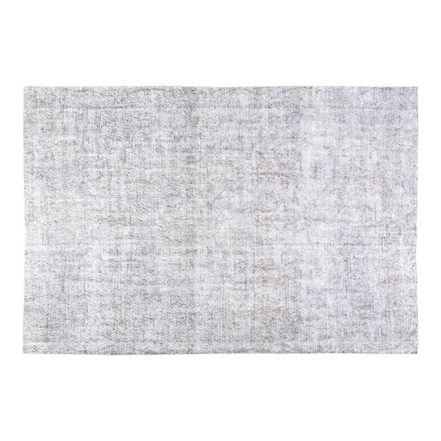 Vintage Turkish Overdyed Hand Knotted Wool Rug, 6'6"x9'6" For Sale