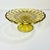 1940s Art Deco Boho Chic Hollywood Regency Indiana Glass Depression Yellow Cake Stand For Sale - Image 6 of 11
