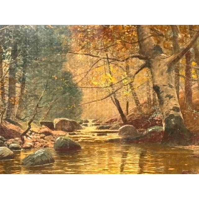 19th C. Original Oil on Board - Well-Executed With Unusual + Highly Detailed Gilt Frame in Frame Artisan Presentation For Sale - Image 4 of 7