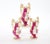 This elegant three-piece Antique English porcelain garniture set was made in England in the 19th century and consists of a...