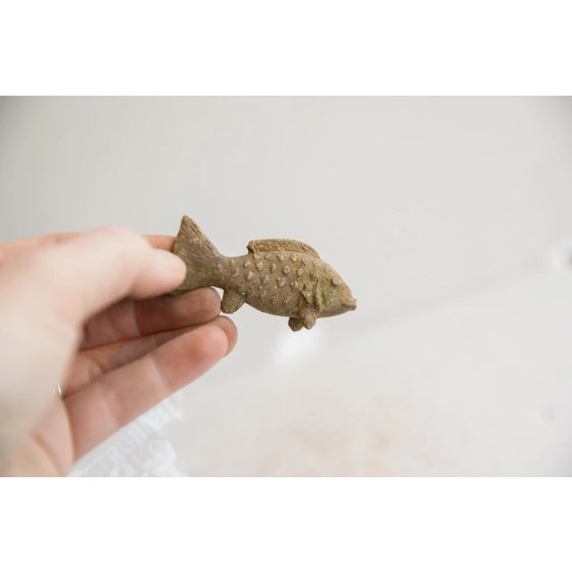 African Vintage African Fish Figurine For Sale - Image 3 of 5