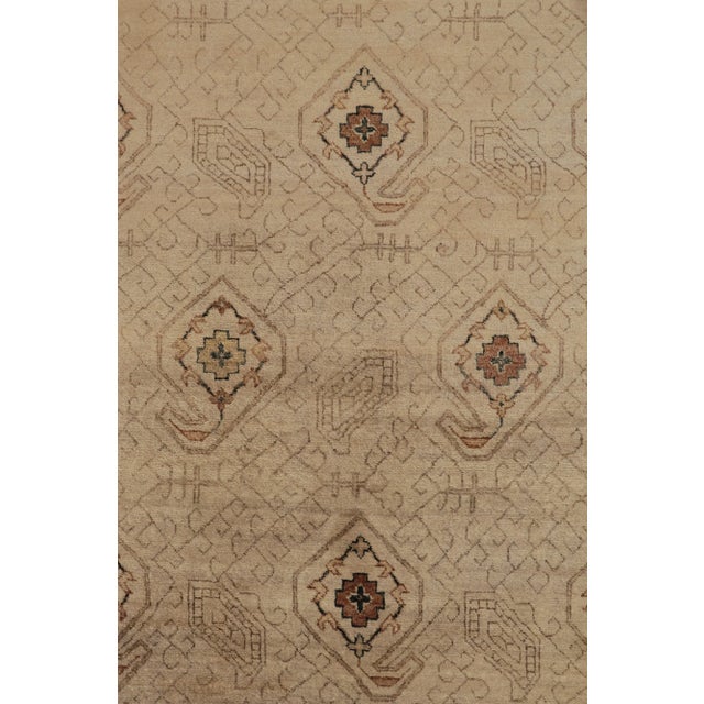 Rug & Kilim’s Classic Style Rug in Beige-Brown Paisleys, Rustic Florals For Sale In New York - Image 6 of 7