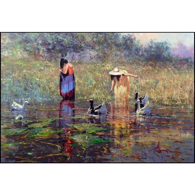 "Anything For Me" Original Limited Edition Giclee on canvas by Robert Hagan Hand signed by the artist Art Size: 38" x 50"...