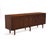 1960s Florence Knoll International Credenza Walnut Legs Chrome Locks Leather Pulls 1960s For Sale - Image 5 of 12