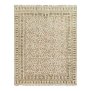 Erin Gates by Momeni Concord Sudbury Beige Hand Knotted Wool Area Rug 9'9" X 13'9" For Sale