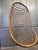 Midcentury suspended bamboo and rattan egg chair with chain and hook. Excellent condition. Dimensions 102 cm height 56cm...