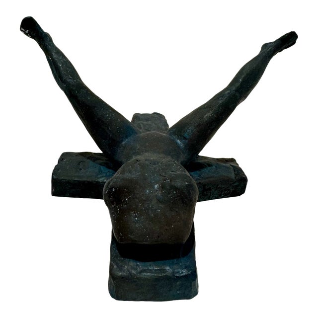 1960s Larry Mohr Bronze Erotic Nude Sculpture Signed From Artist Estate For Sale